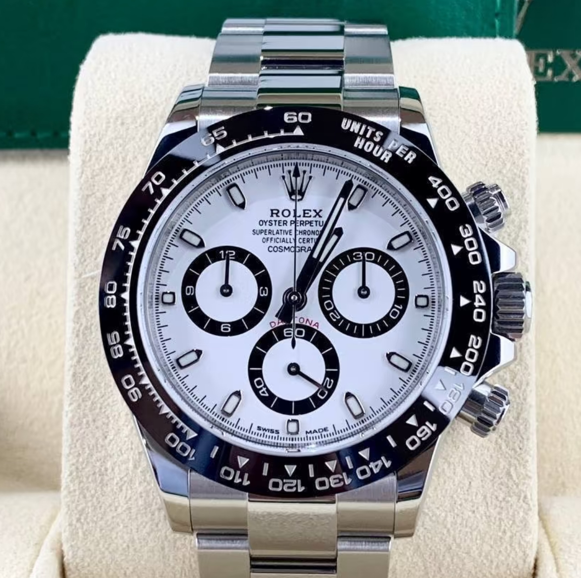 Hong Kong luxury replica Rolex Daytona side view